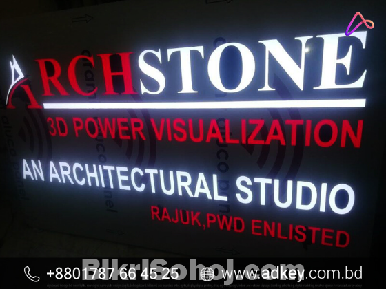 LED Acrylic Letter Light Emitting Diode Advertising in BD